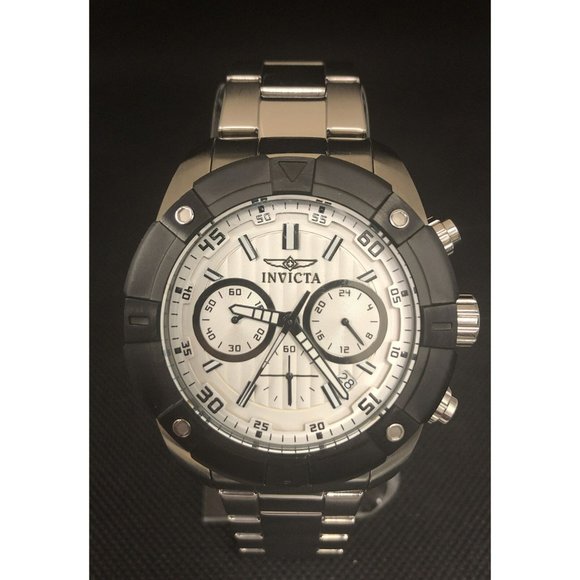 Invicta Specialty Mens Silver-Tone Chronograph Watch 21614